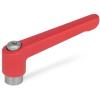 GN 300.1-63-M8-RS   clamping lever, adjustable