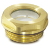 GN 743.2-14-G1/2-A   oil inspection glass, brass