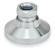 GN 343.1-60-M16-OS   swivel foot, with threaded bushing, steel galvanised, without plastic cap