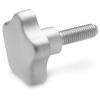 GN 5334-40-M8-20   star knob screw, stainless steel