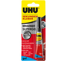 48720, 10 g Tube, Infokarte  UHU Blitzschnell, Supergel