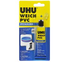 46655, 30 g Tube, Infokarte  UHU Weich PVC, Spezialkleber