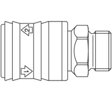 26KEAW21MPN  Kupplung, Entlüftung, NW 7,2, G1/2''a