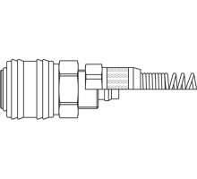 26KAKK08MPX  Verschlusskupplung, NW 7,2, Schlauch 8mm