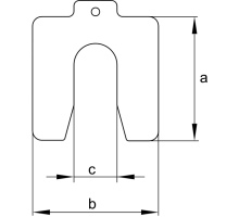 LASER.SHIM15X2,00  Passplatte