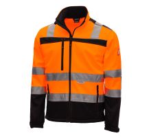 7170, size XS   warning protection-softshell jacket, MOTION TEX VIZ