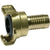 K 203   GEKA-hose piece, 360° rotatable, brass blank, LW 19