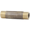 LN 3480  Rohrdoppelnippel, G 3/4, Länge 80 mm, Messing blank