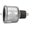 TFM246-112114   reducing sleeve 246, IG/AG, Rp 1 1/2, R 1 1/4, melleable cast iron black