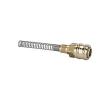 243.322  Schnellverschlusskupplung, NW 7,2, Messing blank, starr, Schlauch 12x9