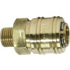 243.00-E  Schnellverschlusskupplung, NW 7,2, connect line, Messing blank, G 1/8 AG