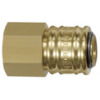 243.11  Schnellverschlusskupplung, NW 7,2, Messing blank, G 1/4 IG