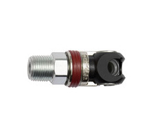 423.12-SCH-NPT  Schwenk-Sicherheitskupplung, NW 6, ISO 6150 C, Stahl, NPT 3/8 AG