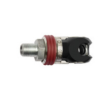 425.11-SCH-NPT  Schwenk-Sicherheitskupplung, NW 8, ISO 6150 C, Stahl, NPT 1/4 AG