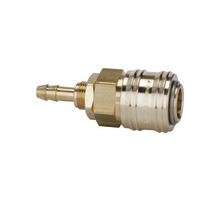 243.341  Schnellverschlusskupplung, NW 7,2, Messing blank, Tülle LW 8, M12x1
