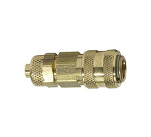 243.28-E  Schnellverschlusskupplung, NW 5, connect line, Messing blank, für Schlauch 8x6