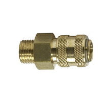 243.18-E  Schnellverschlusskupplung, NW 5, connect line, Messing blank, G 1/8 AG