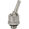 243.993  Schlauchtülle, NW 7,2-7,8, Messing vernickelt, drehbar, G 1/4 AG, LW 6