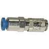 243.08/10-N  Schnellverschlusskupplung, NW 2,7, Messing vernickelt, push-in Anschluss 4 mm