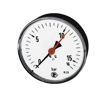 231  Manometer, Kunststoff, G 1/4 hinten, zentrisch, 0-1 bar, Dmr. 80