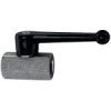 374.02  Mini-Kugelhahn, sandgestrahlt, Messing vernickelt, mit Handhebel, G 3/8 IG