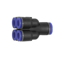 218.008-6  Mehrfachverteiler, Steckanschluss, Blaue Serie, für Schlauch-Dmr. 8/4x6