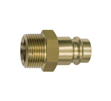 419.66  Nippel, für Kupplungen NW 19, Messing blank, G 1 1/4 AG