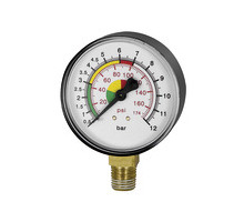39.703  Manometer, Dmr. 63 mm, ungeeicht, Anschluss unten