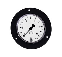 320/40  Manometer, Frontring schwarz, G 1/8 hinten, 0-1 bar, Dmr. 40