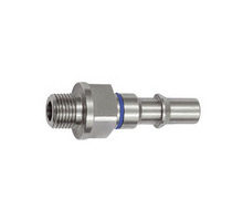426.60-B  Nippel, unverwechselbar, NW 6, ISO 6150 C, G 1/8 AG, blau
