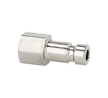 243.09/9-N  Nippel, für Kupplungen NW 2,7, Messing vernickelt, G 1/8 IG, SW 12