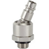 243.982  Nippel, für Kupplungen NW 7,2-7,8, Messing vernickelt, drehbar, G 1/4 AG