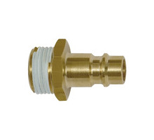 243.52-EB  Nippel, für Kupplungen NW 7,2-7,8, Messing blank, G 1/2 AG Gewindebeschichtung