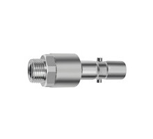 426.63-S-RSV  Nippel, mit Rückschlagventil, für Kupplungen NW 11, 2-stufig, Stahl, G 1/2 AG