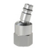 243.981  Nippel, für Kupplungen NW 7,2-7,8, Messing vernickelt, drehbar, G 1/4 IG