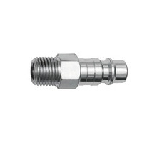 424.62-NPT  Nippel, für Kupplungen NW 7,2, Stahl, NPT 3/8 AG
