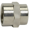 252.20/N-E  Muffe, value line, M5, SW 8, Messing vernickelt