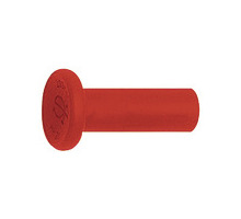 79.012   closing plug, POM, nozzle 12 mm, red