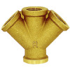 256.01  Verteiler, 3-fach, G 3/8 innen, 3x G 3/8 innen, Messing blank