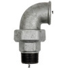 TFV 98-12   screw connection arch 98, IG/AG, Rp 1/2, R 1/2, melleable cast iron black