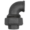 TFV 95-114-S   screw connection arch 95, flat sealing, IG/IG Rp 1 1/4, melleable cast iron black