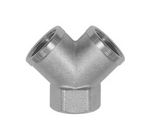 255.218  Verteiler, 2-fach, G 1/8 innen, Abgänge 2x G 1/8 innen, Messing vernickelt