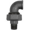 TFV 98-114-S   screw connection arch 98, conical sealing up, Rp 1 1/4, R 1 1/4, melleable cast iron black