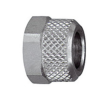 16.014-10  Überwurfmutter, M14x1,0, für Schlauch 10/8 mm, SW 16, Messing vernickelt