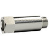 234.01-N  Verlängerungsstück, lang, G 1/8 außen, G 1/8 innen, SW14, Messing vernickelt, L=22 mm