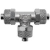 14.800-12-E  T-Verbinder, value line, für Schlauch 12/10, Messing vernickelt
