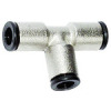 49.004-E  T-Verbinder, value line, für Schlauch-Außen-Dmr. 4 mm, Messing vernickelt