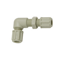 140.41-PP  Winkel-Schottverbindung, M10x1,0, für Schlauch 4/6 mm, SW 14, PP