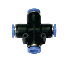 139.006  X-Steckverbindung, Blaue Serie, für Schlauch-Außen-Dmr. 6 mm