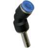 156.0404  Steckverbindung 45°, Stecknippel 4 mm, Blaue Serie, für Schlauch-Dmr. 4
